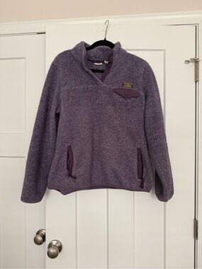 L.L. BEAN vintage purple fleece pullover